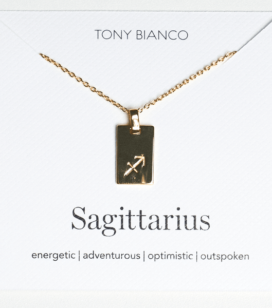 Accesorios Tony Bianco Gold Sagittarius Zodiac Necklace Doradas | TPEPQ37085