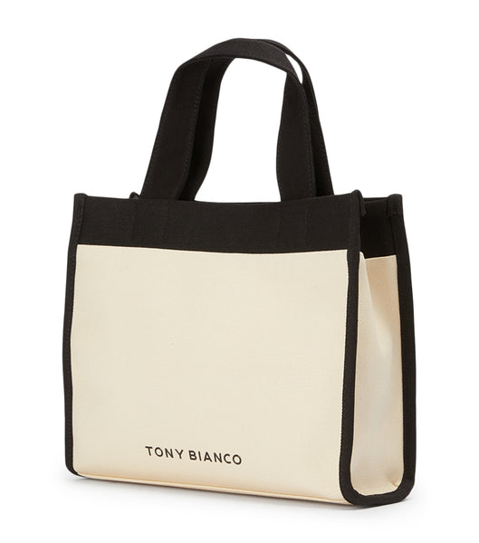 Accesorios Tony Bianco Teagan Black/Beige Tote Bag Negras Beige | BPESD94796