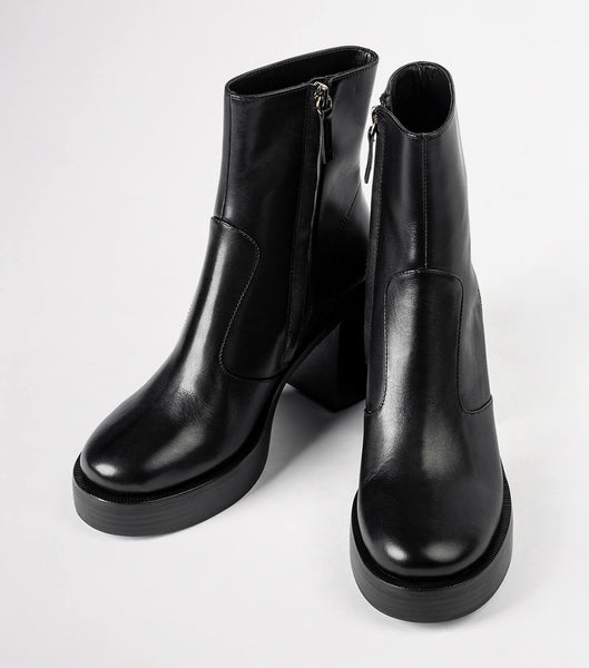 Botas Plataforma Tony Bianco Thunder Black Como 9cm Negras | XPEGW75176