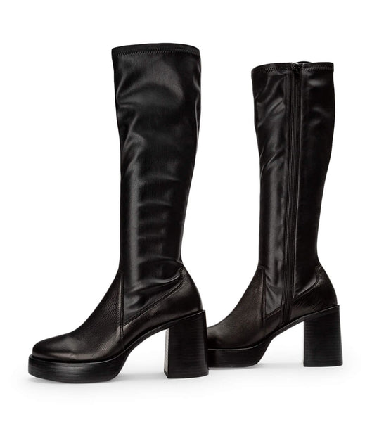 Botas Plataforma Tony Bianco Tibby Black Venice/Black Venezia 9cm Negras | DPEKV50403