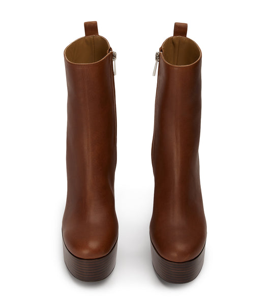 Botas Plataforma Tony Bianco Tyra Cognac 12cm Marrones | XPEGW50215