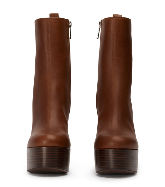 Botas Plataforma Tony Bianco Tyra Cognac 12cm Marrones | XPEGW50215