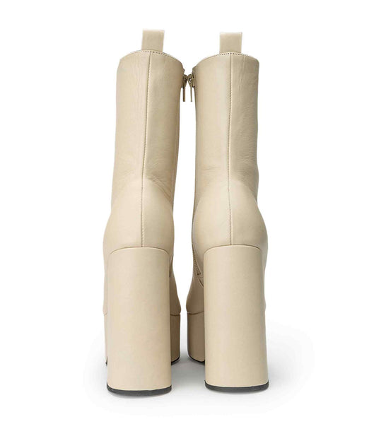 Botas Plataforma Tony Bianco Tyra Vanilla Venice 12cm Amarillo Claro | PEQCS93903