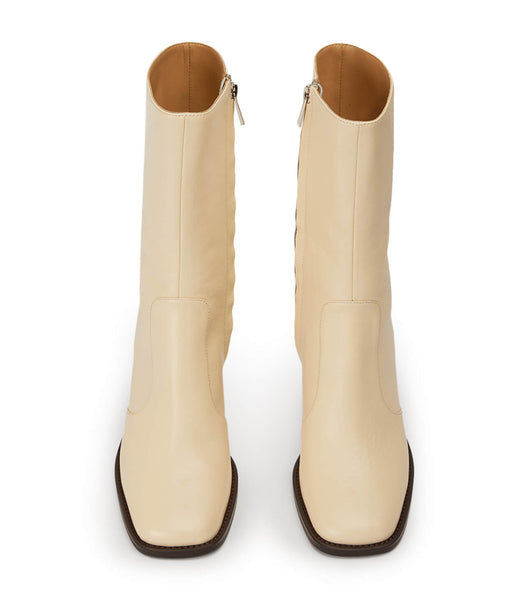 Botas de Tacon Tony Bianco Atlanta Ecru Venice 8.5cm Blancas | LPESX31741