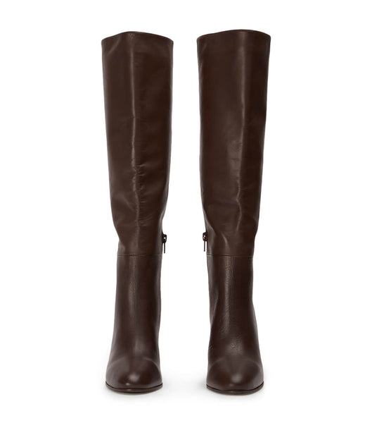 Botas de Tacon Tony Bianco Boss Choc Como 9.5cm Chocolate | FPEHY11933