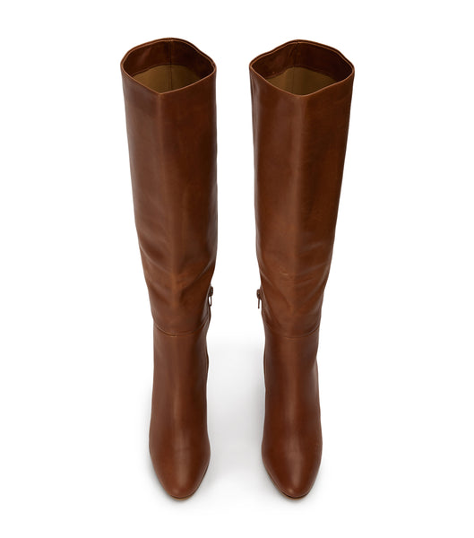 Botas de Tacon Tony Bianco Boss Cognac 9.5cm Marrones | TPEPQ74240