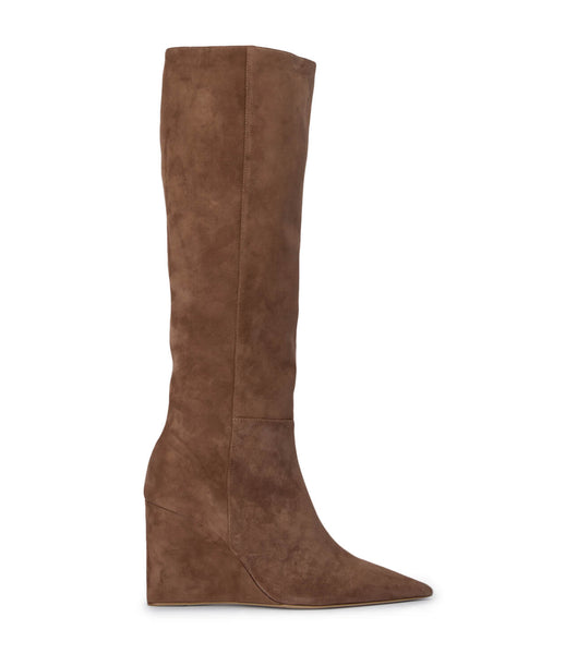 Botas de Tacon Tony Bianco Drake Saddle Suede 9.5cm Marrones | LPETR58910