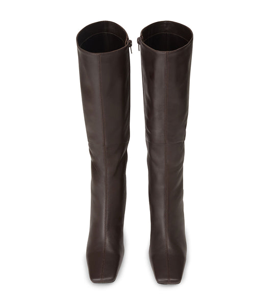 Botas de Tacon Tony Bianco Fantasy Chocolate Nappa 8cm Chocolate | PEJKU56158