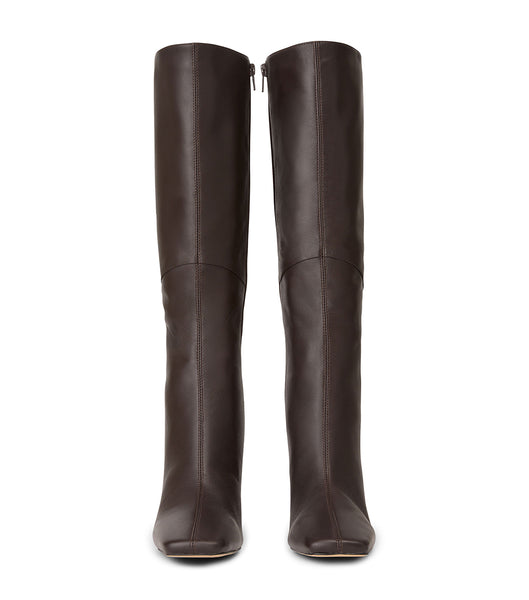 Botas de Tacon Tony Bianco Fantasy Chocolate Nappa 8cm Chocolate | PEJKU56158