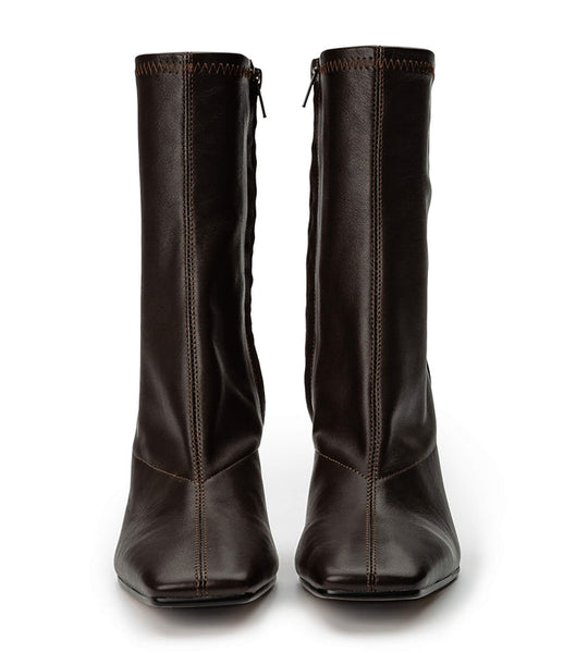 Botas de Tacon Tony Bianco Halsey Chocolate Nappa 10.5cm Chocolate | PEDFL46869