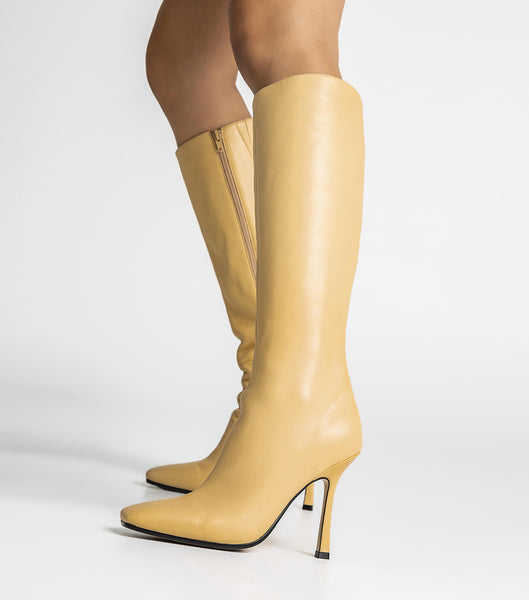 Botas de Tacon Tony Bianco Havana Butter Nappa 10.5cm Amarillo | UPEND78540