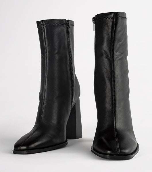 Botas de Tacon Tony Bianco Ines Black Como 10cm Negras | GPEUC22755