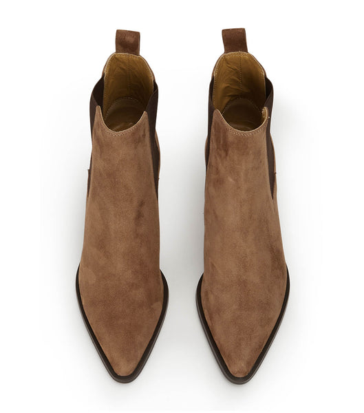 Botas de Tacon Tony Bianco Piston Saddle Suede 7.5cm Marrones | DPEVO23623