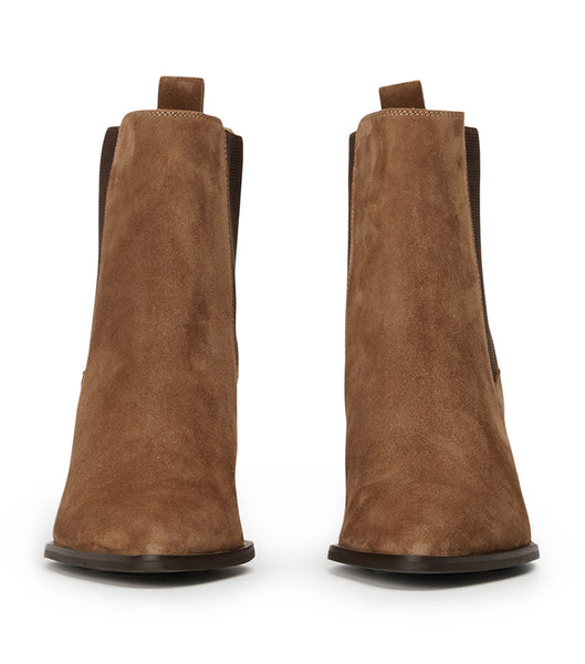 Botas de Tacon Tony Bianco Piston Saddle Suede 7.5cm Marrones | DPEVO23623