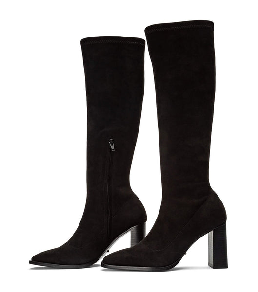 Botas de Tacon Tony Bianco Renae Black Stretch Suede 8.5cm Negras | TPEWZ88754