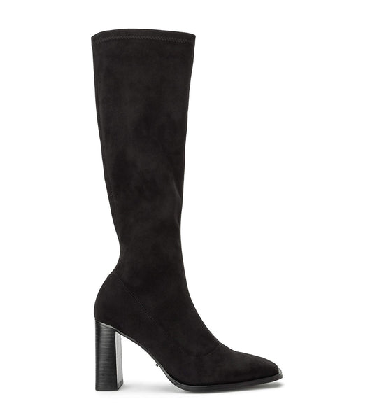 Botas de Tacon Tony Bianco Renae Black Stretch Suede 8.5cm Negras | TPEWZ88754