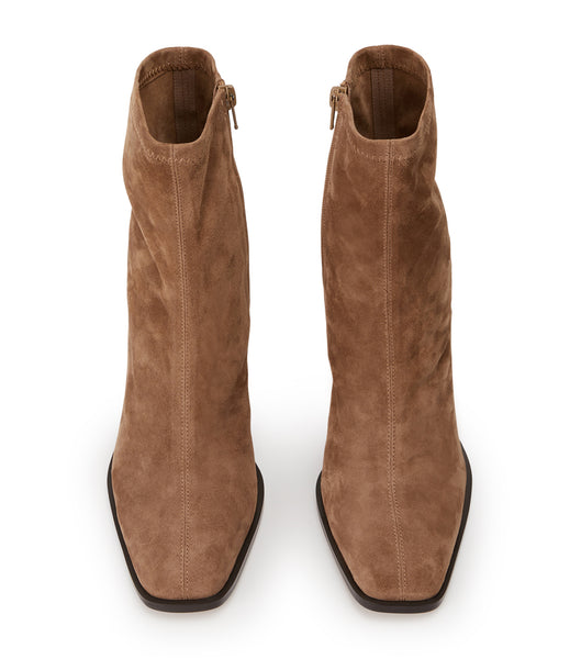 Botas de Tacon Tony Bianco Rover Saddle Suede 8.5cm Marrones | APEWC68564