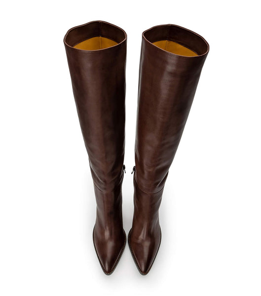 Botas de Tacon Tony Bianco Skyla Choc Como 9cm Chocolate | XPEBH59298