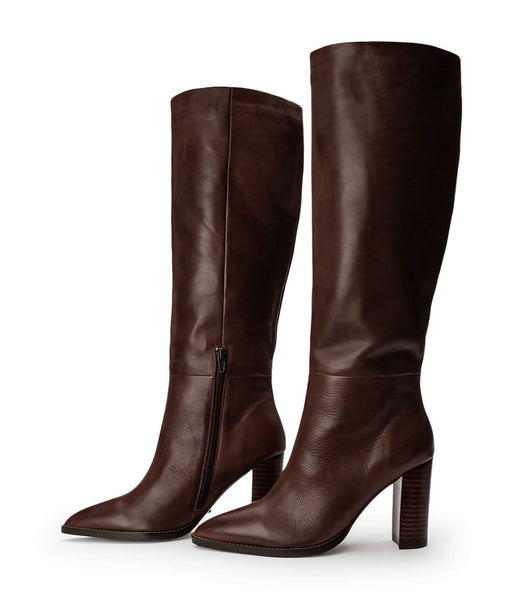 Botas de Tacon Tony Bianco Skyla Choc Como 9cm Chocolate | XPEBH59298