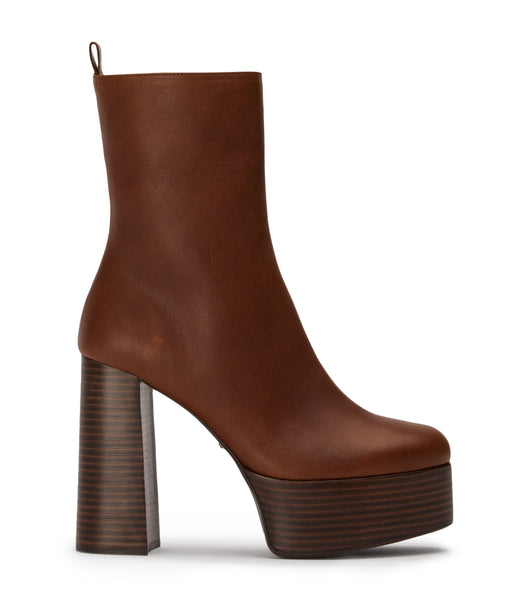 Botas de Tacon Tony Bianco Tyra Cognac 12cm Marrones | APEWC89298