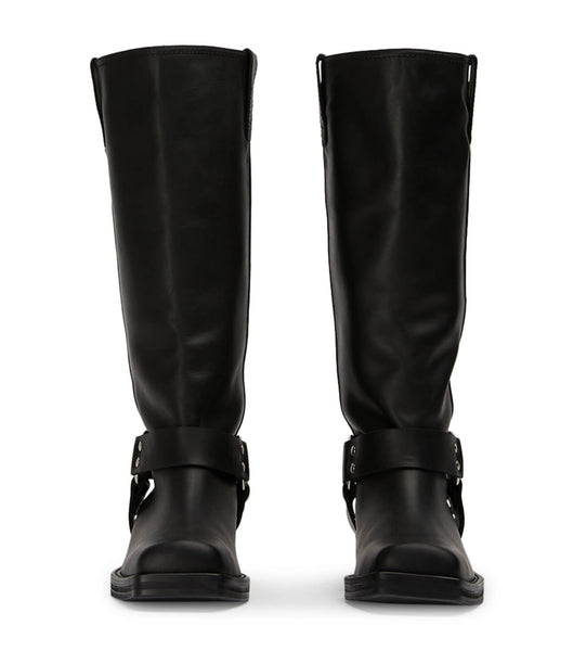 Botas de combate Tony Bianco Biker Black Wax 3.5cm Negras | PEZPD18159