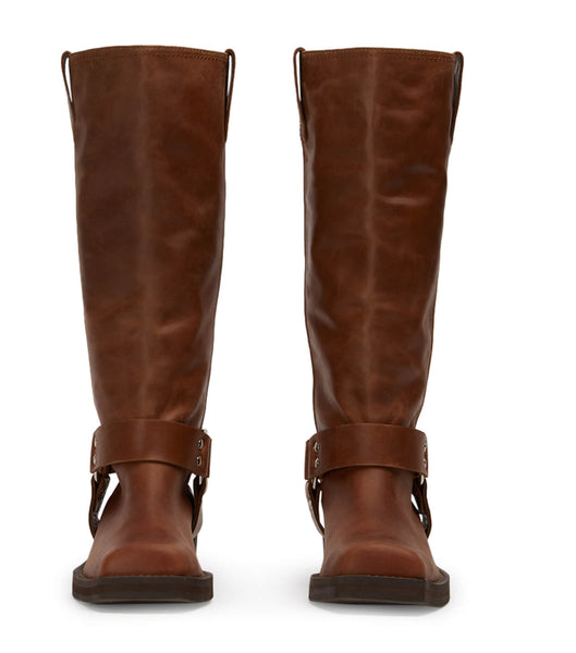 Botas de combate Tony Bianco Biker Cognac 3.5cm Marrones | PEQAV85044