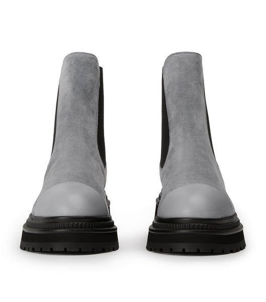 Botas de combate Tony Bianco Hurricane Steel Grey Suede 5.5cm Gris | YPEGT34270