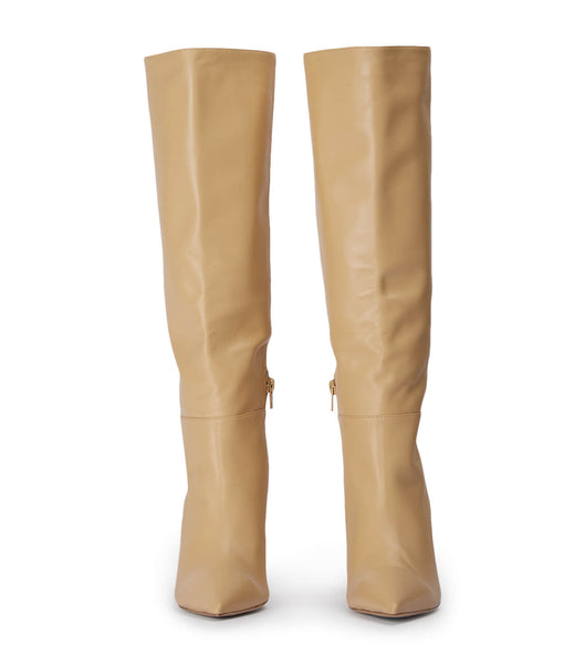 Botas de media pantorrilla Tony Bianco Drake Butter Nappa 9.5cm Beige | PEXMI12245