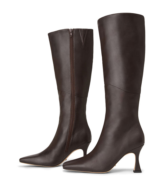 Botas de media pantorrilla Tony Bianco Fantasy Chocolate Nappa 8cm Chocolate | PEZDE14643