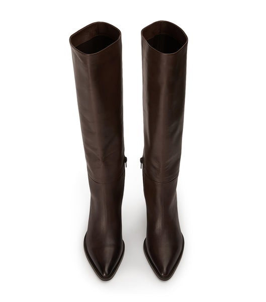 Botas de media pantorrilla Tony Bianco Peppe Choc Como 7.5cm Chocolate | SPEVO84012