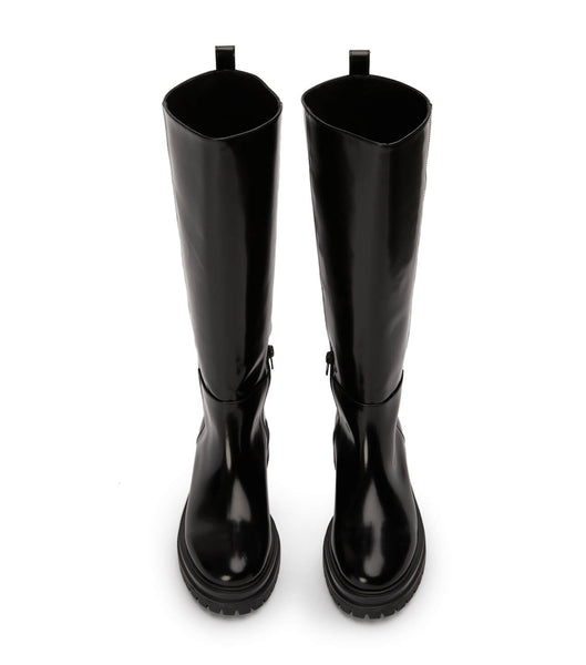 Botas de media pantorrilla Tony Bianco Welly Black Hi Shine 4.5cm Negras | SPENY78458