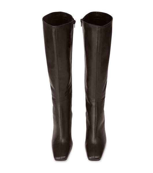 Botas de tacón de aguja Tony Bianco Havana Chocolate Nappa 10.5cm Chocolate | PEICD97678