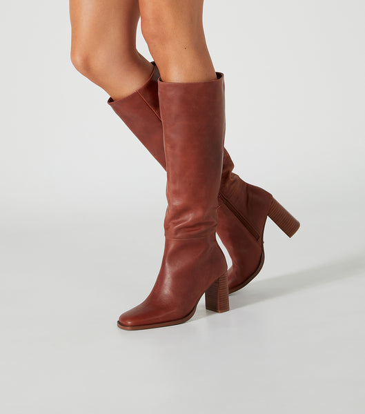 Botas hasta las rodillas Tony Bianco Asher Cognac 8.5cm Marrones | PEXBR28092