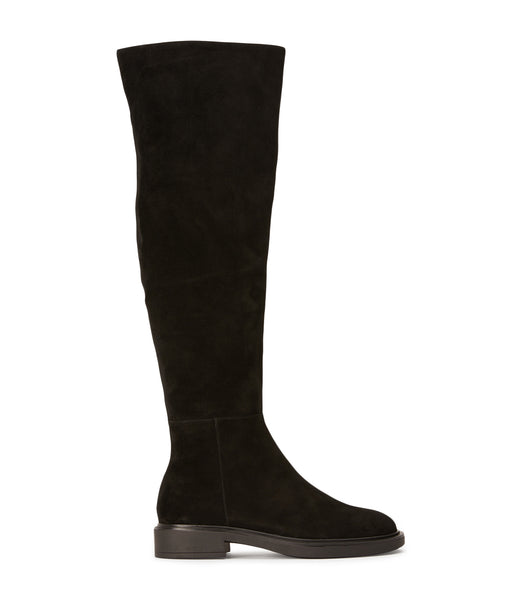 Botas hasta las rodillas Tony Bianco Chasey Black Suede 4.5cm Negras | SPENY10722