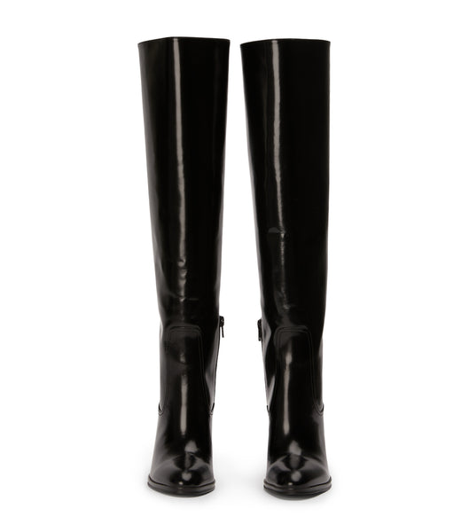 Botas hasta las rodillas Tony Bianco Hot Black Hi Shine 10.5cm Negras | TPEWZ49388