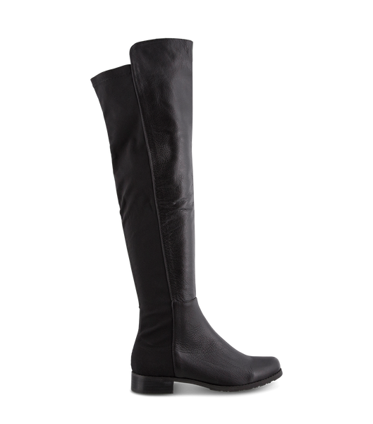 Botas hasta las rodillas Tony Bianco Panache Black Luxe/Black Micro Stretch 3cm Negras | SPENY49492