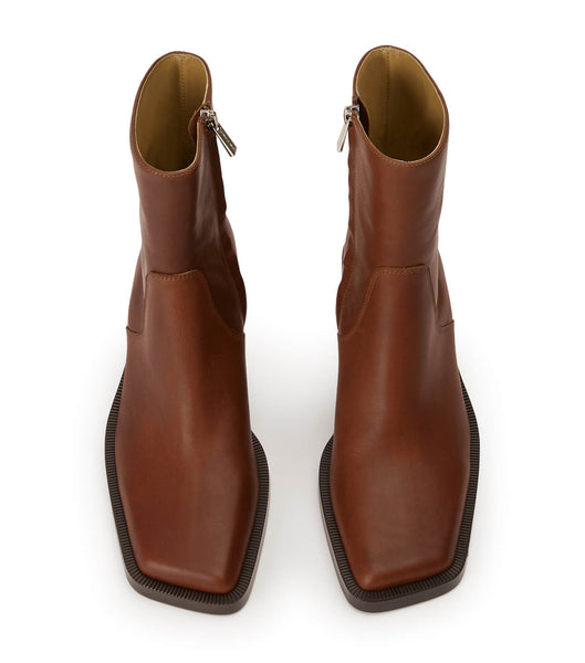 Botines Tony Bianco Prince Cognac 8cm Marrones | PEJKU47822