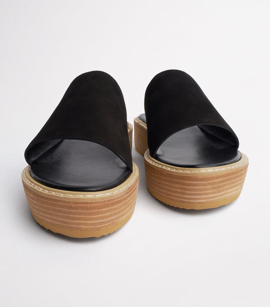 Chanclas Tony Bianco Elke Black 4.5cm Negras | PEQCS14473