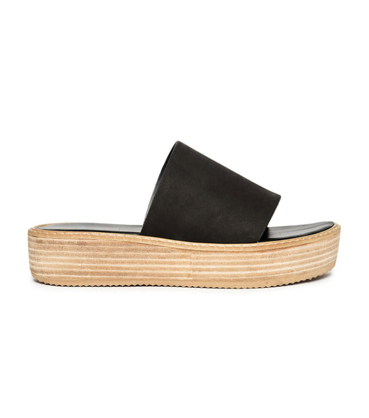 Chanclas Tony Bianco Elke Black 4.5cm Negras | PEQCS14473