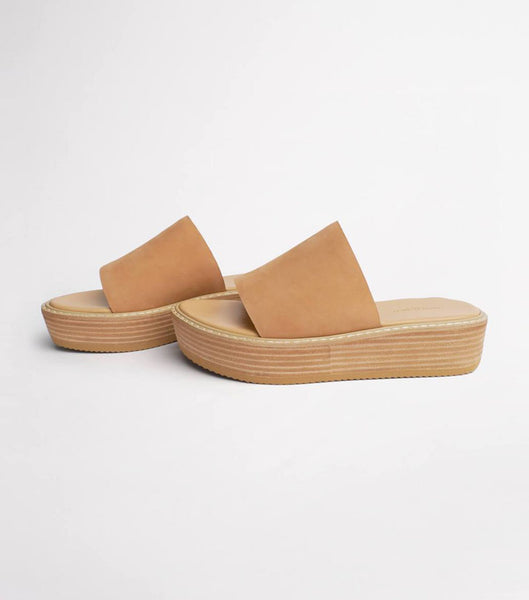 Chanclas Tony Bianco Elke Caramel 4.5cm Beige | SPEVO66164