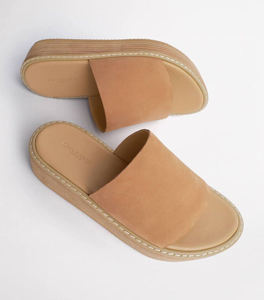 Chanclas Tony Bianco Elke Caramel 4.5cm Beige | SPEVO66164