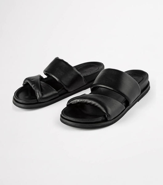 Chanclas Tony Bianco Henry Black Nappa 3.5cm Negras | XPEGW19078