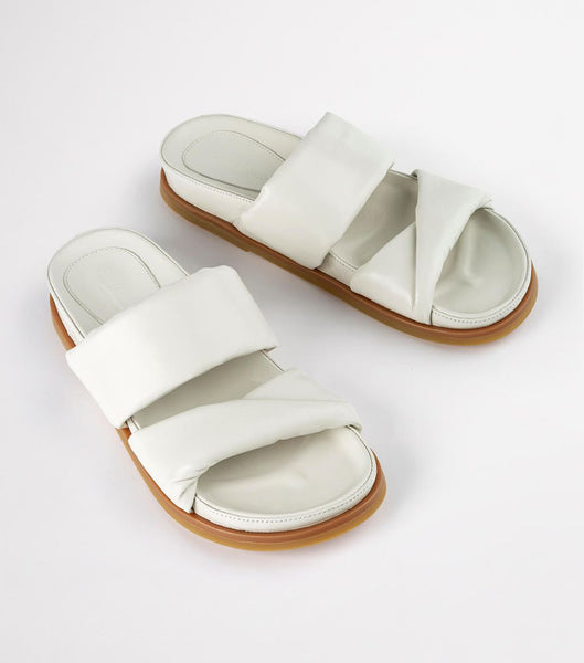 Chanclas Tony Bianco Henry Dove Nappa 3.5cm Blancas | PENEJ40074