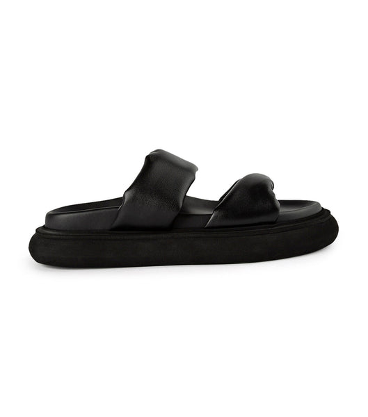 Chanclas Tony Bianco June Black Nappa 3cm Negras | ZPEMJ17495