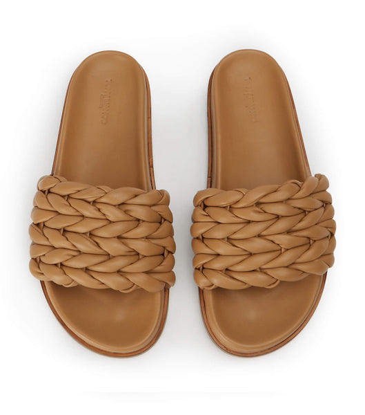 Chanclas Tony Bianco Layton Biscuit Nappa Marrones | PEQAV73377