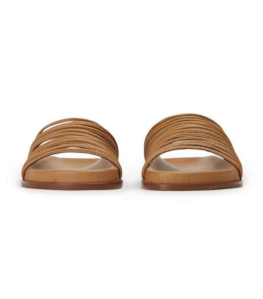 Chanclas Tony Bianco Libi Biscuit Nappa Marrones | FPEUI73329