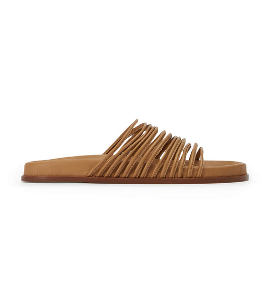 Chanclas Tony Bianco Libi Biscuit Nappa Marrones | FPEUI73329