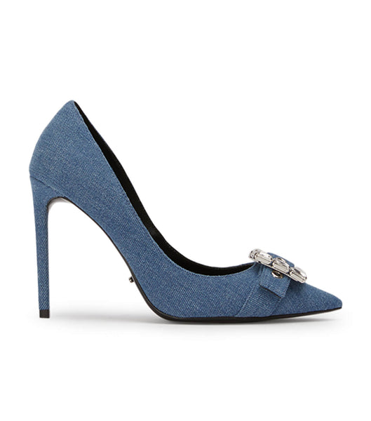 Court Shoes Tony Bianco Abbey Washed Denim 10.5cm Azules | PEDYB33760