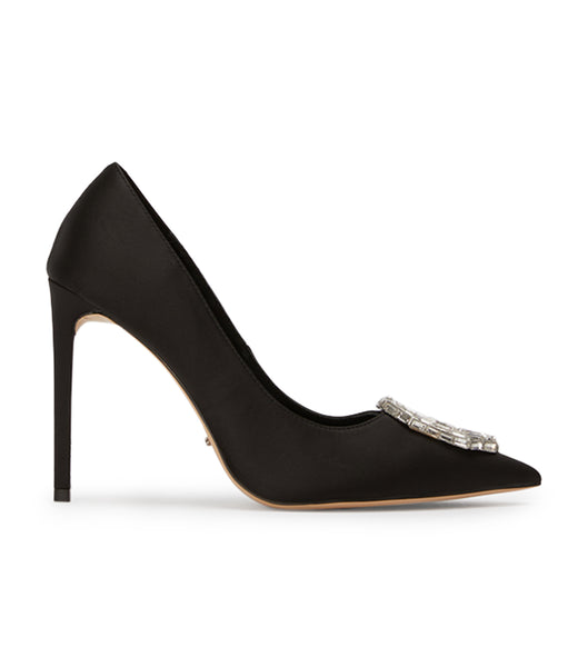 Court Shoes Tony Bianco Alison Black Satin 10.5cm Negras | YPEVQ81891