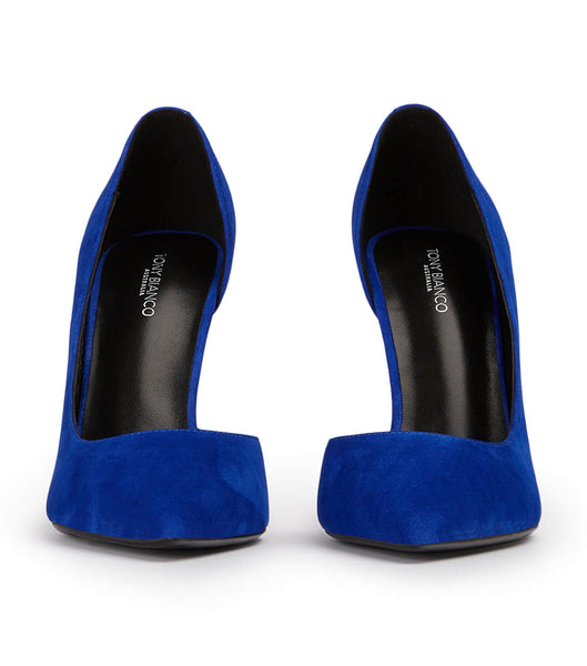 Court Shoes Tony Bianco Alyx Azure Suede 10.5cm Azur | PPEER57861